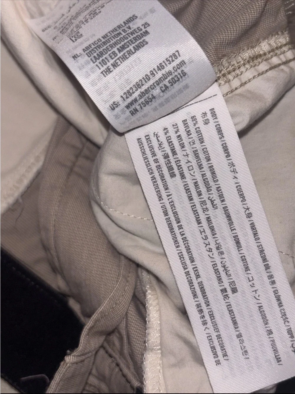 Abercrombie & Fitch Men’s Stretch All Day Shorts Khaki Size 36 7” Inseam Preppy